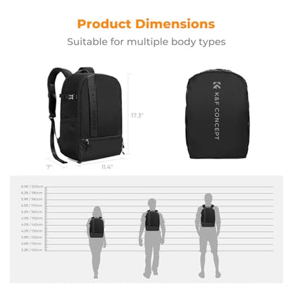 K&F CONCEPT Camera Backpacks for Photographers Travel Bag for Tripod Camera Lence Accessory with laptop compartment and Rain Cover Multi-Functional Camera Bags for Dslr Cameras - style: Classic