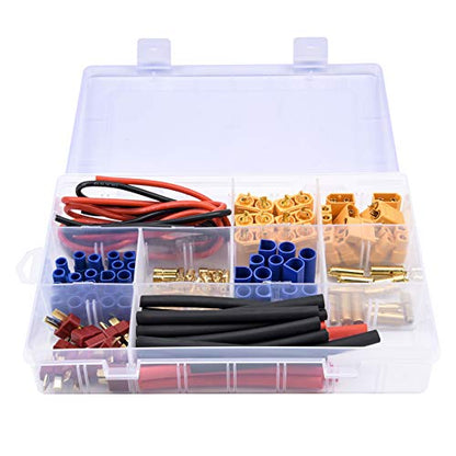 Readytosky XT60/XT90/EC3/EC5/T-Plug Male&Female Connector Adapters Kit