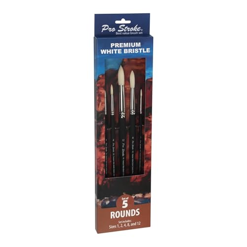 Creative Mark Pro Stroke Chungking Paint Brush - Round Set of 5 - style: Rounds