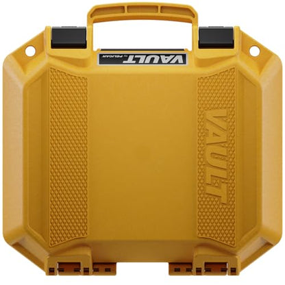 Pelican Vault V100 Hard Case (Camera, Pistol, Gear, Equipment) - color: Yellow, style: With Foam