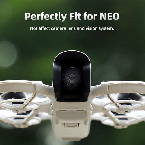 Lens Hood Gimbal Protector Anti-Glare Camera Sunshade Cover for DJI NEO Drone (Black) - color: Black