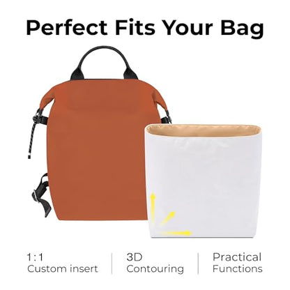 Purse Organizer Compatible with Le-Pliage Energy L Backpack - color: Vanile, size: Fits Energy L Backpack