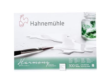 Harmony Watercolour 300g/m², Watercolor Block, Satin Texture, A4, 12 fls. - size: Textura satinada, style: A4