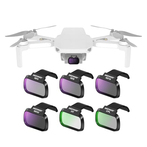 NEEWER 6 Pack ND Filter Set Compatible with DJI Mini 4K/2/Mavic/SE/2 SE - size: Mini 4K, style: CPL/UV/ND Filter Set