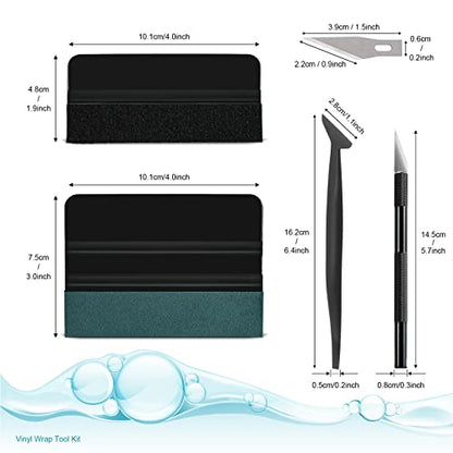 NEWISHTOOL Car Window Tint Installation Kit Vinyl Wrap Tools Wrapping Kit