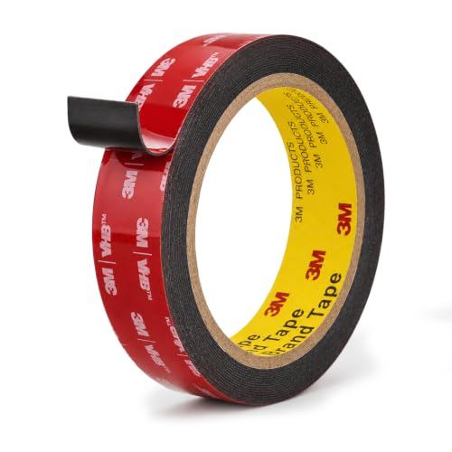 3M 5925 Double Sided Tape, 1 in x 16.4 ft Heavy Duty Foam Tape - size: 1" ×16.4ft