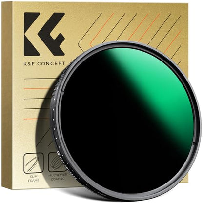 K&F CONCEPT 46mm Variable ND Lens Filter ND3-1000 (1.5-10Stops) D-Series - size: 46mm