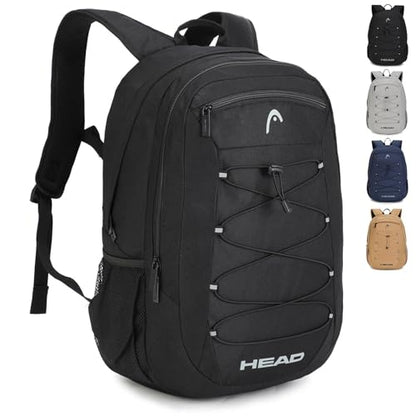 HEAD 30L Drone String Backpack,Large Laptop Backpack Fits 15.6" Laptop - color: Black