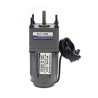 0-7.5RPM 6W 180K AC Variable Speed Gear Reduction Motor with Controller - color: 6W 180K
