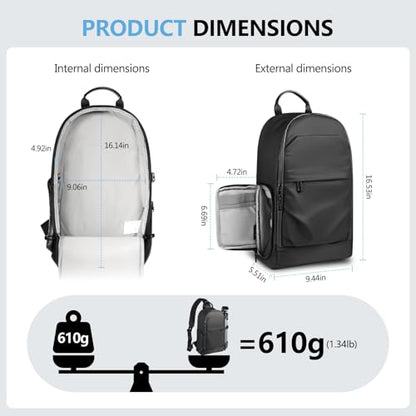TAAOKA Camera Sling Bag, DSLR/SLR/Mirrorless Camera Backpack Shockproof Photography Backpack with Tripod Holder & Removable Modular Inserts Compatible with Canon/Nikon/Sony/Fuji(Black) - color: Black, size: Large 16.53 x 9.44 x 5.51 inches