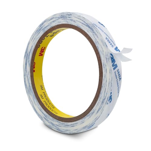 3M Double Sided Tape Thin 0.5"×32.8Ft, 9448A Double Coated Tissue Tape - size: 0.5"x 32.8 Ft
