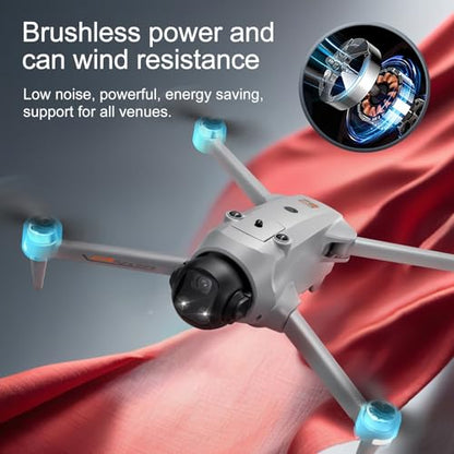 YL059 GPS Drone with 4K Camera for Adult EIS, 5G Drone with 4.3" HD Screen - color: Grey