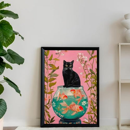 DAZZLEDOTS Black Cat Diamond Art Kit for Adults, 5D Diamond Painting - color: DT093