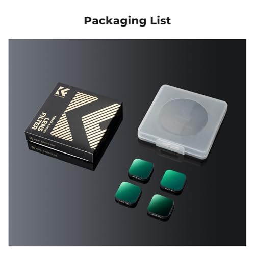 K&F CONCEPT ND Filter Set Compatible with GoPro Hero 13/12/11/10/9 Black