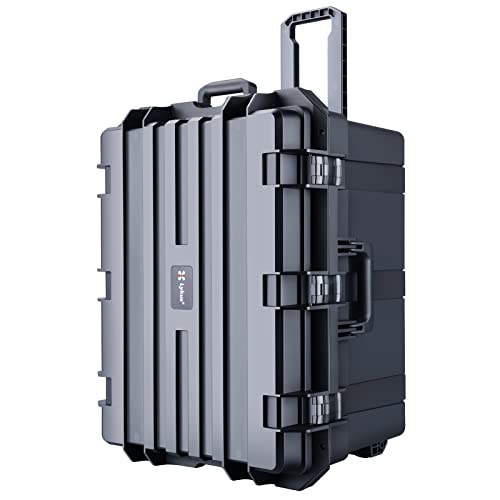 Lykus HC-6540 Hard Case with Wheels and Foam, Inner Size 23.0*16.54*14.17in - size: HC-6540
