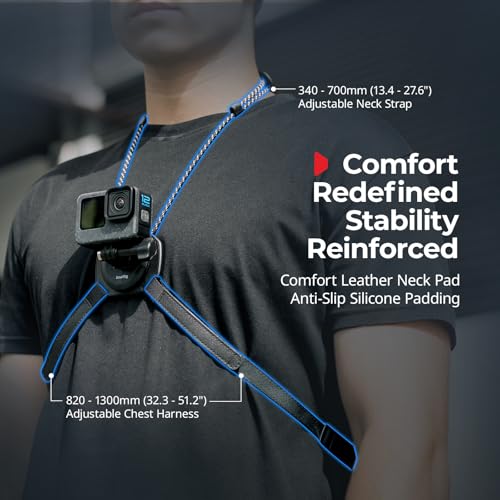 SMALLRIG Quick-Release Action Camera Magnetic Neck Mount with Chest Strap - style: for Action Camera (Magnetic)