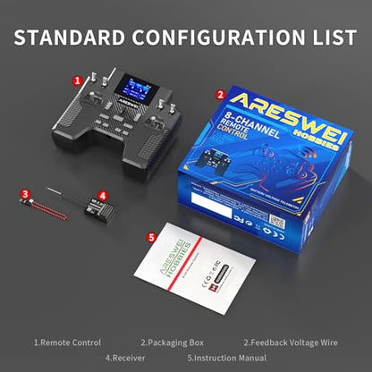 HT-8A 8CH 2.4GHz RC Radio for RC Car Drone Boat