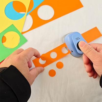 2‑Pcs Circle Hole Paper Punch Set, Puncher Cutting Diameter 3/4‑inch,1‑inch - size: 2 SMALL SIZE