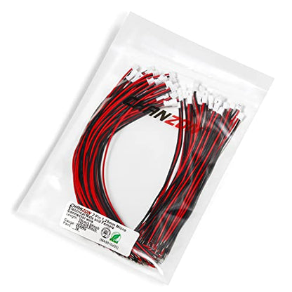 Chanzon 30Pairs Jst1.25mm 2Pin Micro Plug Connector with 10cm and 15cm Wire - size: 10cm & 15cm