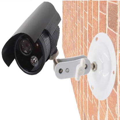 2 Pcs Wall Mount Round Base Flexible Bracket Stand for CCTV Camera Camcorder Universal Adjustment Monitoring Bracket (blackbracket) - size: (301)blackbracket