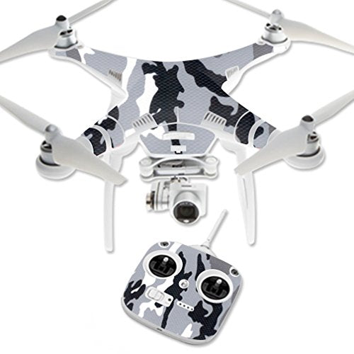 MightySkins Skin Compatible with DJI Phantom 3 Standard Quadcopter Drone wrap Cover Sticker Skins Gray Camo