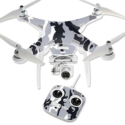 MightySkins Skin Compatible with DJI Phantom 3 Standard Quadcopter Drone wrap Cover Sticker Skins Gray Camo