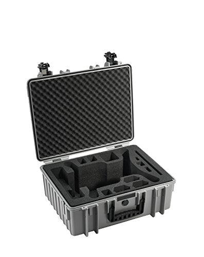 B&W Outdoor.Cases Type 6000 with 3DR Solo Inlay - The Original - color: Grey, size: 510x420x215 (type 6000), style: 3dr Solo