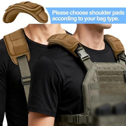 ZINMARK Professional Tactical Vest Shoulder Pad,Backpack Cushion,Khaki - color: Khaki