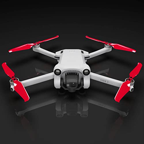 Master Airscrew Stealth Propellers for DJI Mini 3 Pro & Mini 4 Pro - Red, 4 propellers in Set - color: Red