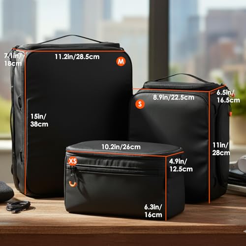 TARION Medium Camera Insert Bag Quick Access DSLR Inner Case Organizer M - style: M (2 Cameras 7 Lenses)