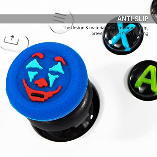 FPS Thumbstick Extender &Texture Rubber Silicone Grip Cover 2 Sets for Xbox Series X/S & Xbox One Controller(Joker Blue) - color: jk blue