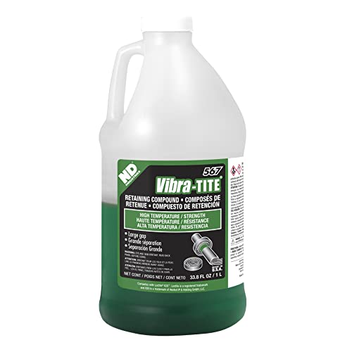 Vibra-TITE 567 Green High Temperature Retaining Compound, 1 Liter Jug - size: 1 liter