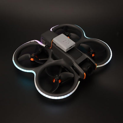 Dazzle Color Light Strap For DJI NEO/AVATA Drone Night Flight Light Strap Lamp Belt Light-Emitting Flying Warning Light Strip Drones Accessories (Pushbutton version)