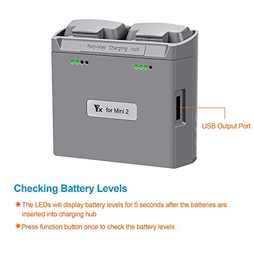 30W Two Way Charging Hub for DJI Mini 4K,2,2 SE,Mini SE Battery