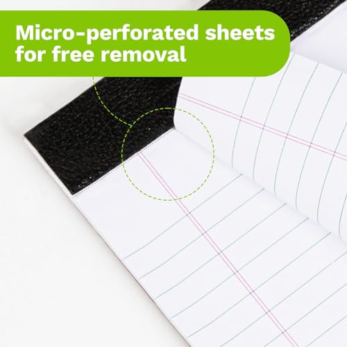 Goefun Legal Pads 8.5 x 11-50 Sheets Notepad, 12 Pack White Lined Notepads - color: white, size: 8.5x11