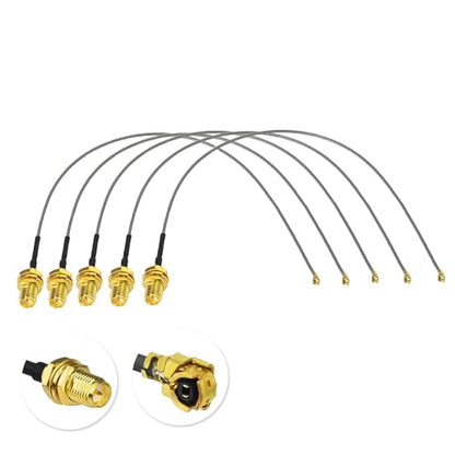 Superbat WiFi 6 6E Tri-Band Antenna 2.4GHz 5GHz 6GHz Omni-Directional Antenna RP-SMA Pigtail 12inch