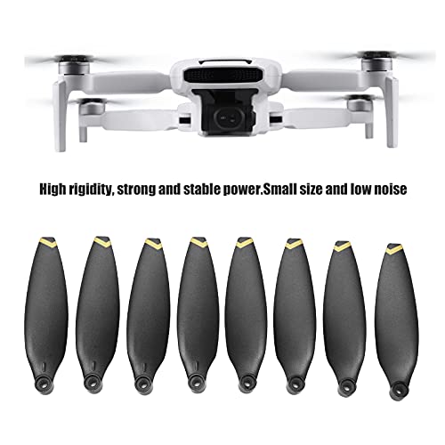 Mini Drone Propeller Set, Low Noise Drone Propeller, Dynamic Balance Test, Propeller Blades Replacement Accessories for X8 Mini, 8 Pieces/Set(Golden)
