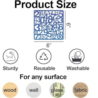 Texture Stencils for Painting Geometric Stencils for Mixed Media 6" - style: Cubist