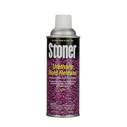 Stoner E236 Urethane Mold Release Spray – Silicone-Based Industrial Release Agent for Rigid, Semi-Rigid & Flexible Polyurethane Castings | 12 oz Aerosol Cans, Case of 12