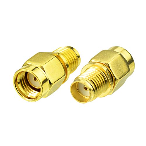 Bingfu RP-SMA Male to SMA Female Antenna Connector Adapter (2-Pack)