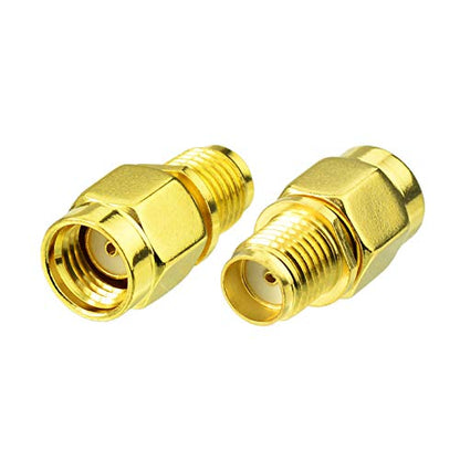 Bingfu RP-SMA Male to SMA Female Antenna Connector Adapter (2-Pack)