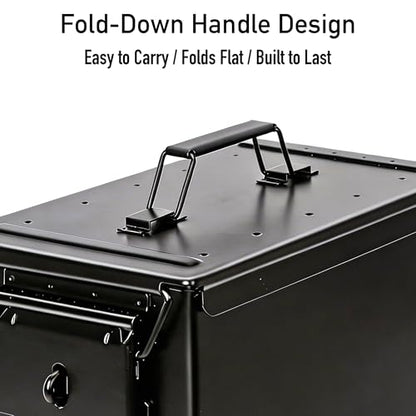 RC Battery Storage Box, Steel Ammo Can for LiPo Packs & Gear - size: 13" x 7.3" x 9"