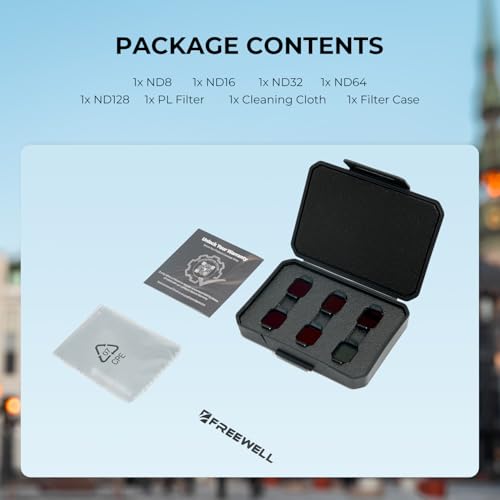 Freewell Standard Day ND Filter Kit for DJI Flip/Lito X1 Drone - style: Standard Day Kit