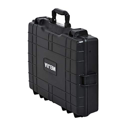 MEIJIA Waterproof Hard Camera Case,Hard Laptop Case,Hard Case with Customized Fit Foam Included, Elegant Black,Fit for computers,camera,lens(Black, 21.62"X17.25"X4.87") - size: 21.62" x 17.25" x 4.87"