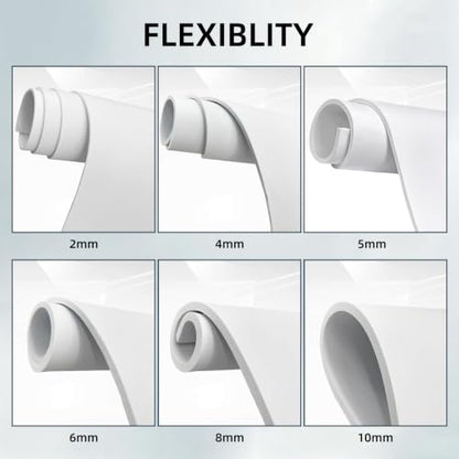 biguphate EVA Foam Roll, 5mm White, 15"x39" High Density Craft Foam - color: WHITE, size: 1 PACK-38x100CM-5MM