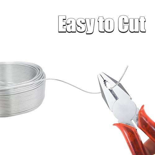 15 Gauge Aluminum Craft Wire, 98FT 1.5mm Silver Bendable Metal Wire - size: 15, style: Silver