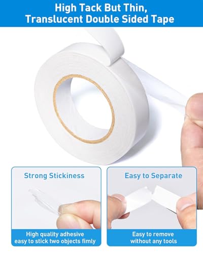 3 Rolls Double Sided Tape for Crafts, (0.6in*6 Rolls) - style: 0.6in* 6 Rolls