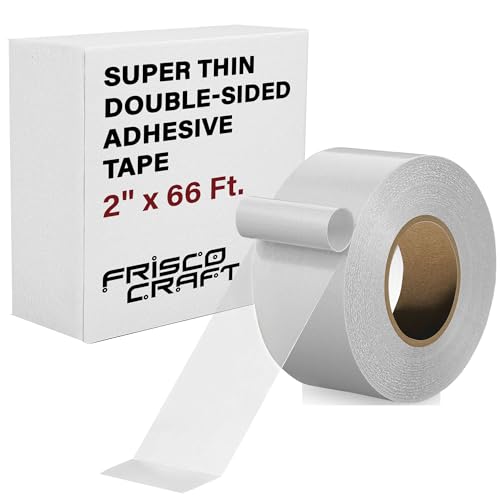 Frisco Craft Ultra-Thin Clear Double Sided Tape - size: 2" x 66FT