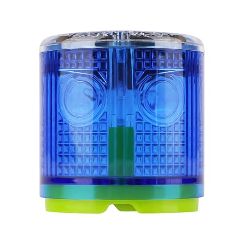 Aolyty Solar Strobe Warning Light, Magnetic Base, 360° Visible, Blue - color: Blue
