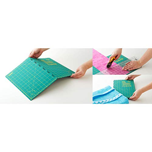 OLFA 17x24" Folding Self-Healing Rotary Mat (FCM-17x24) - Triple-Layer - size: 24"L x 17"W
